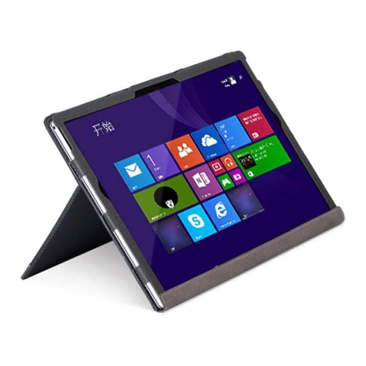 For Microsoft Surface Book 3 / 2 15 inch PU Leather Laptop Protective Case with Screen Stand