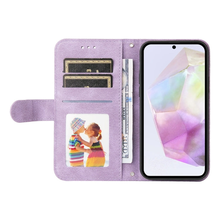 For Galaxy A36 5G / A56 5G Skin Feel Life Tree Metal Button Leather Phone Case