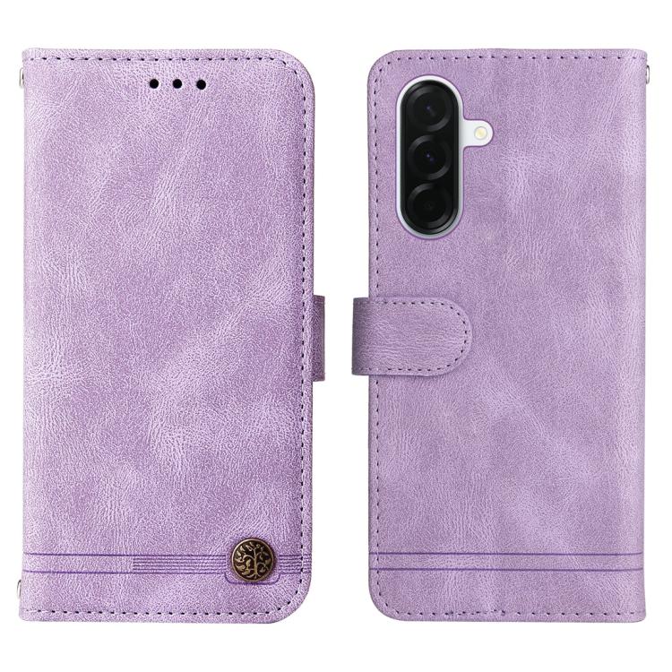 For Galaxy A37 5G Skin Feel Life Tree Metal Button Leather Phone Case