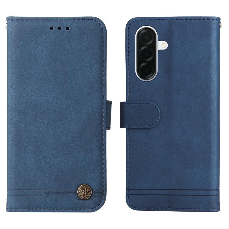 For Galaxy A37 5G Skin Feel Life Tree Metal Button Leather Phone Case
