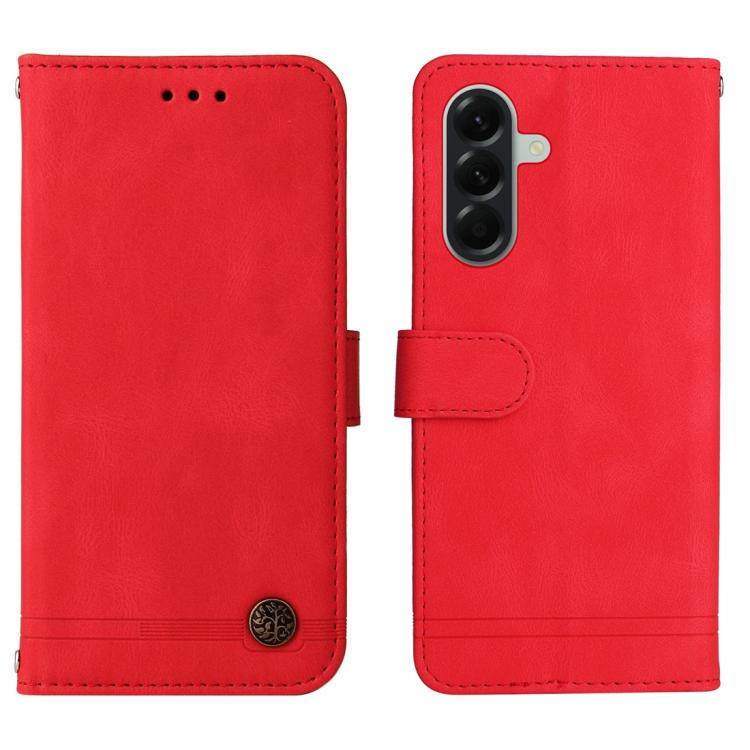 For Galaxy A57 5G Skin Feel Life Tree Metal Button Leather Phone Case