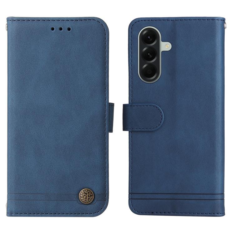 For Galaxy A57 5G Skin Feel Life Tree Metal Button Leather Phone Case