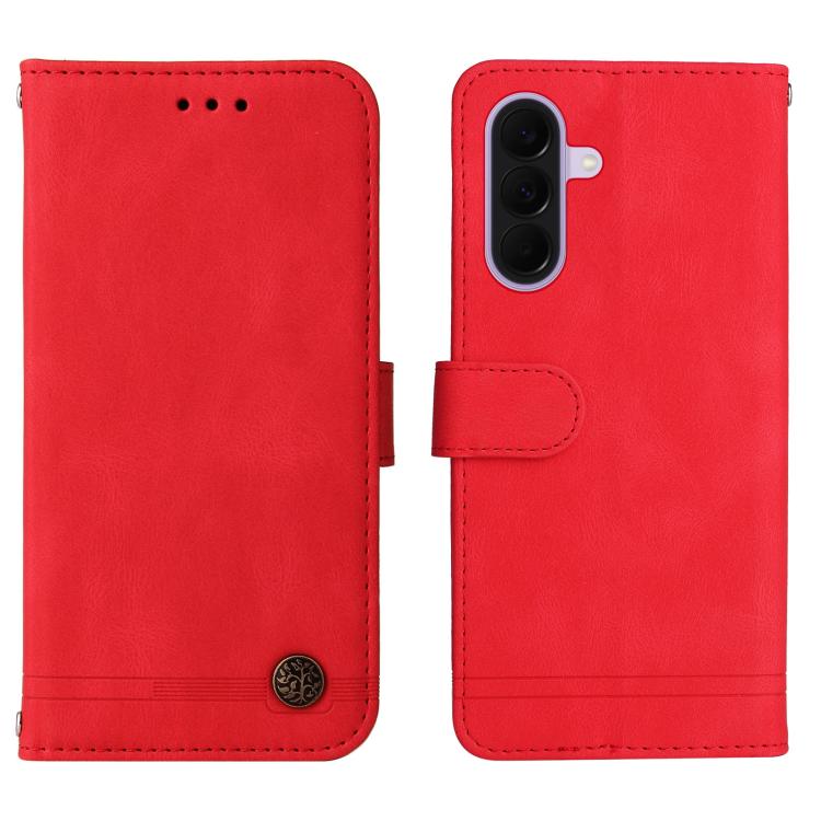 For Galaxy A27 5G Skin Feel Life Tree Metal Button Leather Phone Case