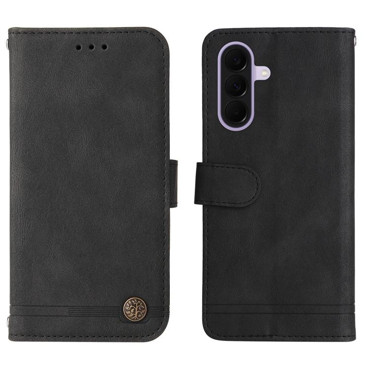 For Galaxy A27 5G Skin Feel Life Tree Metal Button Leather Phone Case