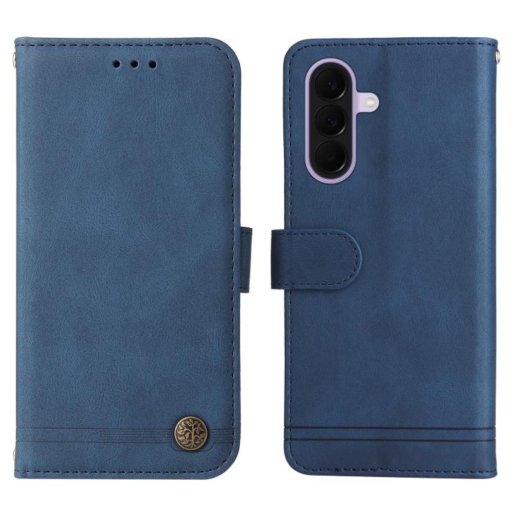 For Galaxy A27 5G Skin Feel Life Tree Metal Button Leather Phone Case