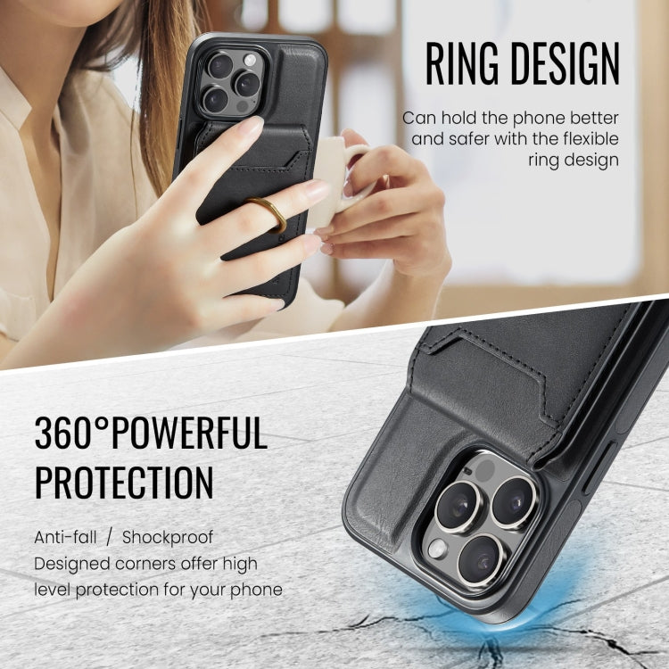 For iPhone 14 Plus MAGKING K1 MagSafe Detachable Wallet RFID Back Cover Phone Case