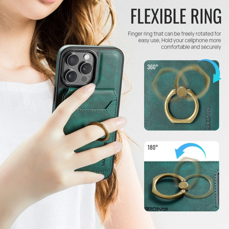 For iPhone 12 Pro Max MAGKING K1 MagSafe Detachable Wallet RFID Back Cover Phone Case