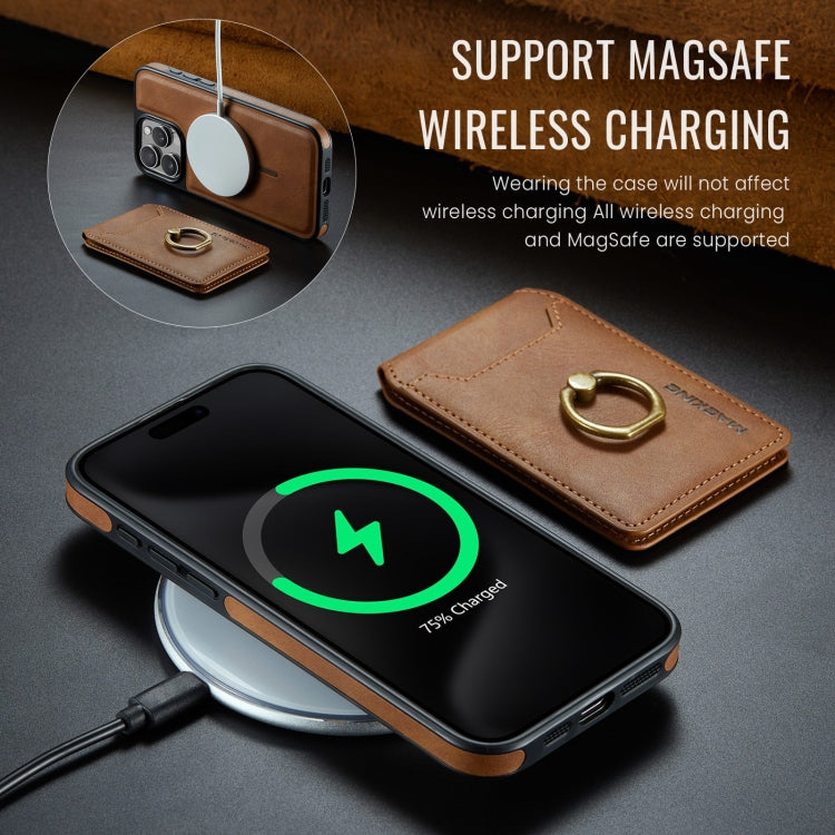 For iPhone 12 Pro MAGKING K1 MagSafe Detachable Wallet RFID Back Cover Phone Case