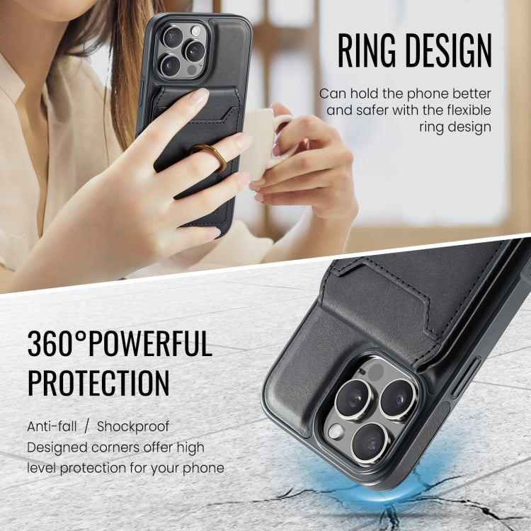 For iPhone 16 Pro Max MAGKING K1 MagSafe Detachable Wallet RFID Back Cover Phone Case
