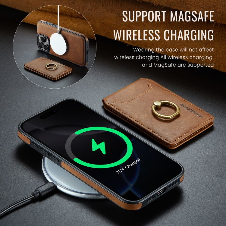 For iPhone 16 Pro Max MAGKING K1 MagSafe Detachable Wallet RFID Back Cover Phone Case