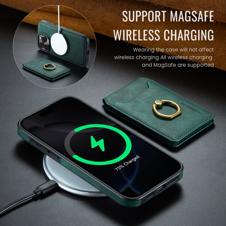 For iPhone 16 Pro Max MAGKING K1 MagSafe Detachable Wallet RFID Back Cover Phone Case