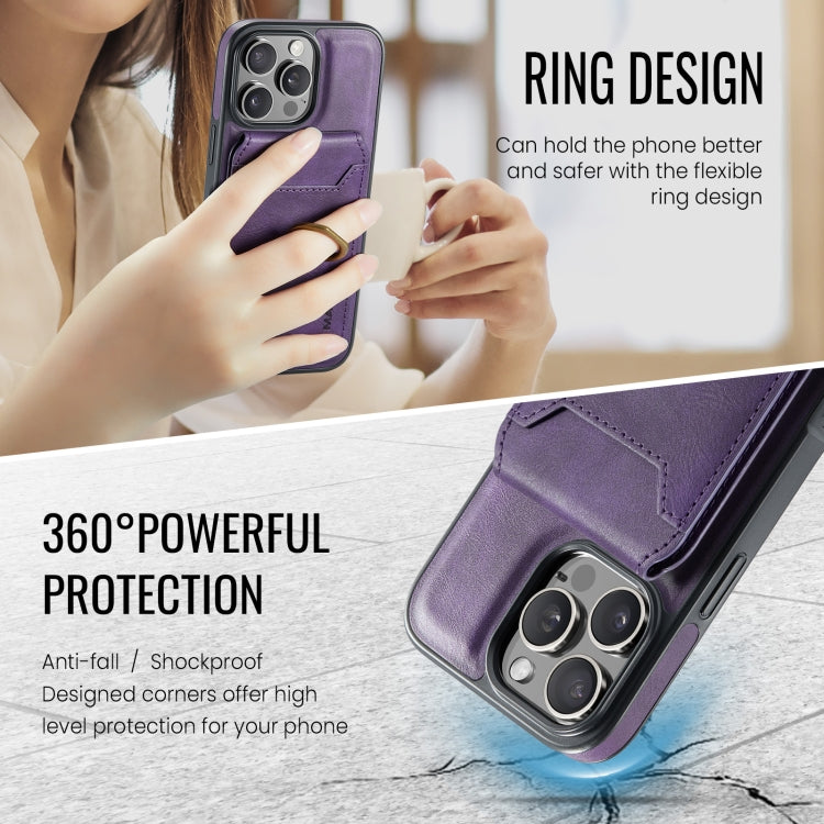 For iPhone 16 Pro MAGKING K1 MagSafe Detachable Wallet RFID Back Cover Phone Case