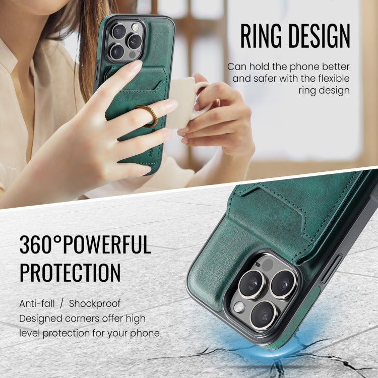 For iPhone 16 Pro MAGKING K1 MagSafe Detachable Wallet RFID Back Cover Phone Case