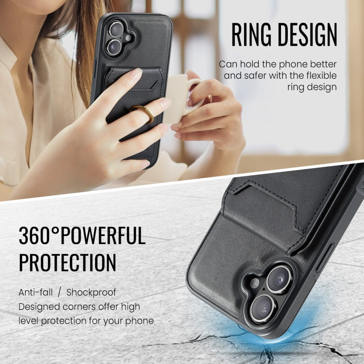 For iPhone 16 Plus MAGKING K1 MagSafe Detachable Wallet RFID Back Cover Phone Case