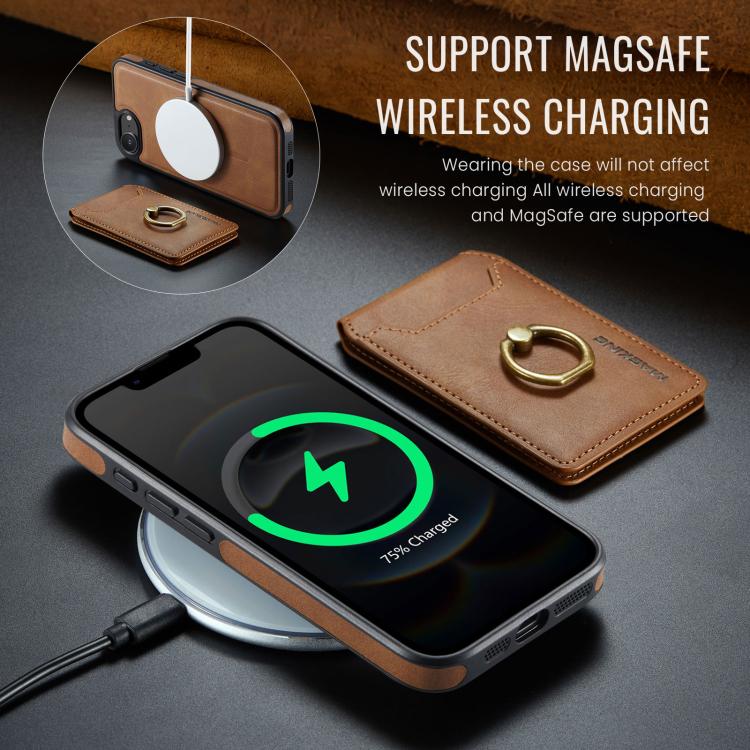For iPhone 17e / 16e MAGKING K1 MagSafe Detachable Wallet RFID Back Cover Phone Case