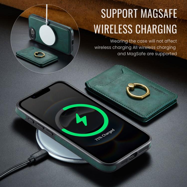 For iPhone 17e / 16e MAGKING K1 MagSafe Detachable Wallet RFID Back Cover Phone Case