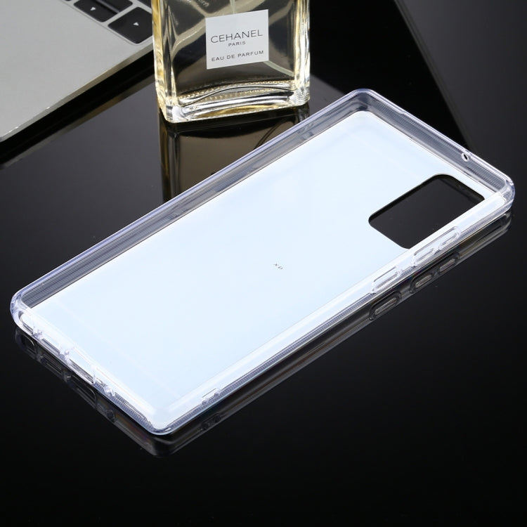 For Samsung Galaxy Note20 TPU + Acrylic Luxury Plating Mirror Phone Case Cover(Gold)