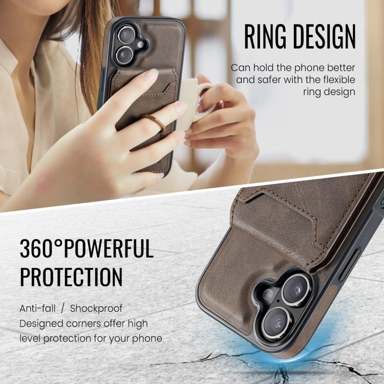 For iPhone 17 MAGKING K1 MagSafe Detachable Wallet RFID Back Cover Phone Case