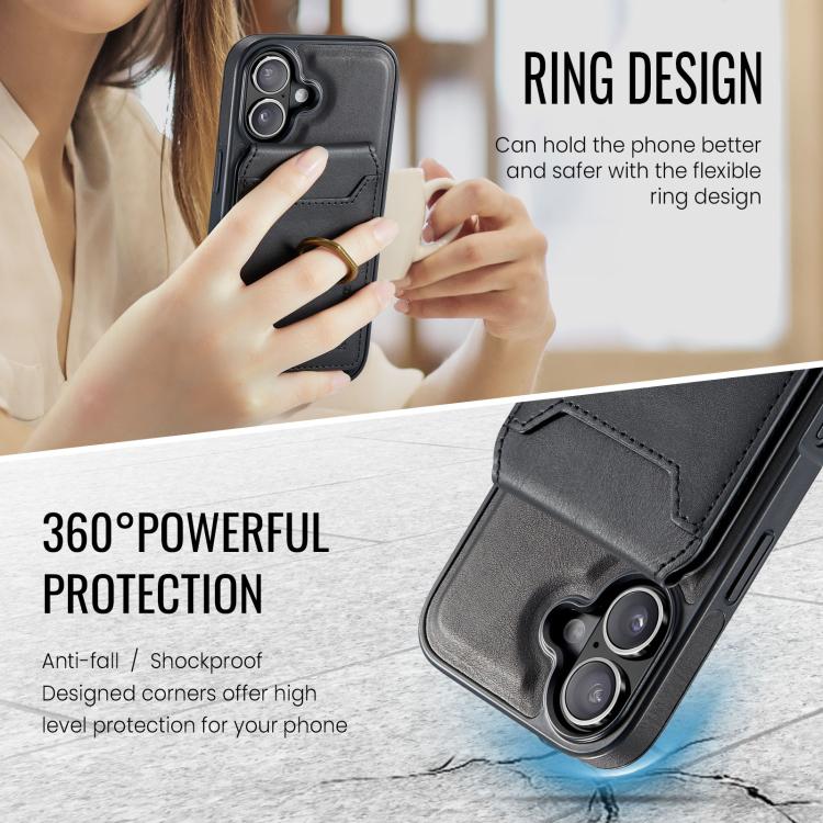 For iPhone 17 MAGKING K1 MagSafe Detachable Wallet RFID Back Cover Phone Case