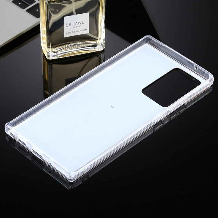 For Samsung Galaxy Note20 Ultra TPU + Acrylic Luxury Plating Mirror Phone Case Cover(Rose Gold)