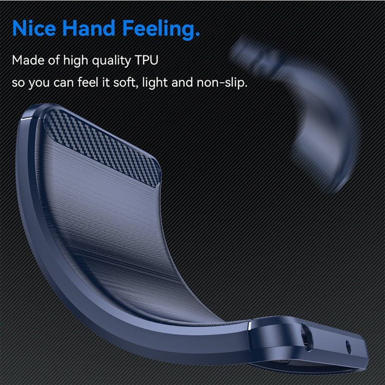For vivo Y18s Carbon Fiber Brushed Texture TPU Phone Case