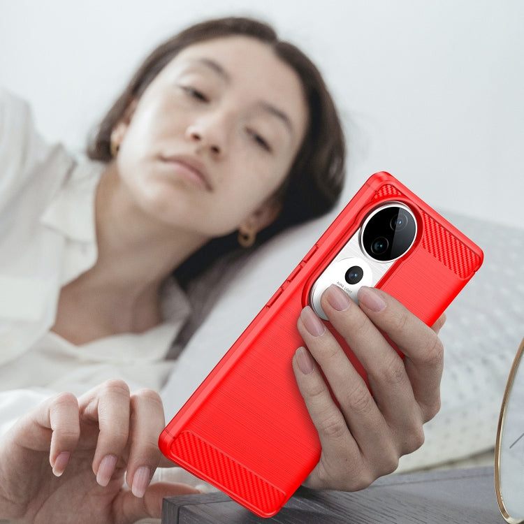 For vivo V40 Pro Carbon Fiber Brushed Texture TPU Phone Case