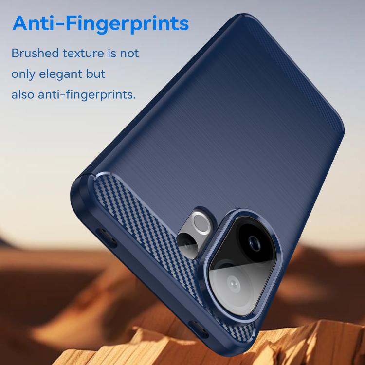 For vivo S30 Carbon Fiber Brushed Texture TPU Phone Case