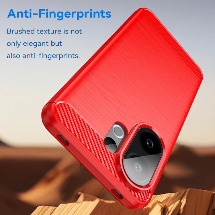 For vivo V60 5G Carbon Fiber Brushed Texture TPU Phone Case
