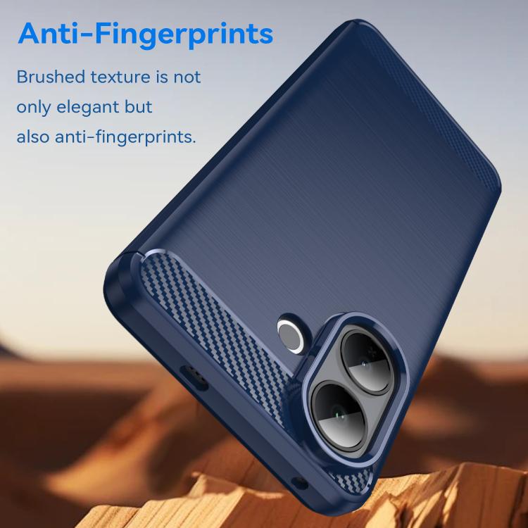 For vivo V60 Lite 5G Carbon Fiber Brushed Texture TPU Phone Case