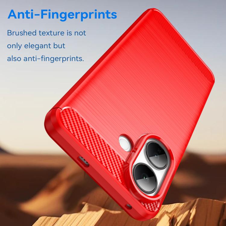 For vivo V60 Lite 5G Carbon Fiber Brushed Texture TPU Phone Case
