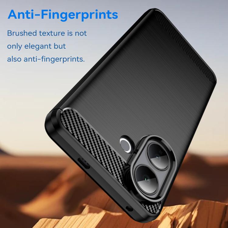 For vivo V60 Lite 5G Carbon Fiber Brushed Texture TPU Phone Case