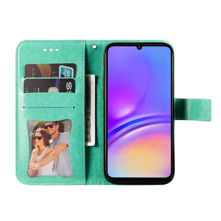 For Galaxy A06 4G / 5G Seven-petal Flowers Embossing Leather Phone Case