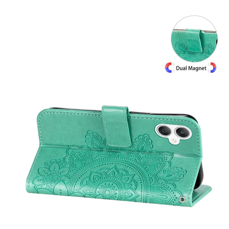 For Galaxy A06 4G / 5G Seven-petal Flowers Embossing Leather Phone Case