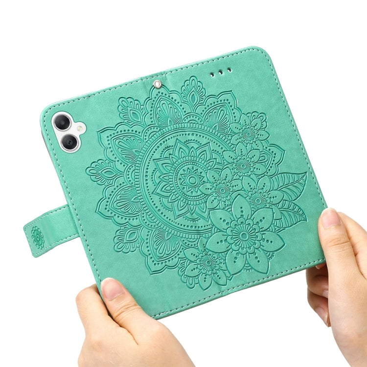 For Galaxy A06 4G / 5G Seven-petal Flowers Embossing Leather Phone Case