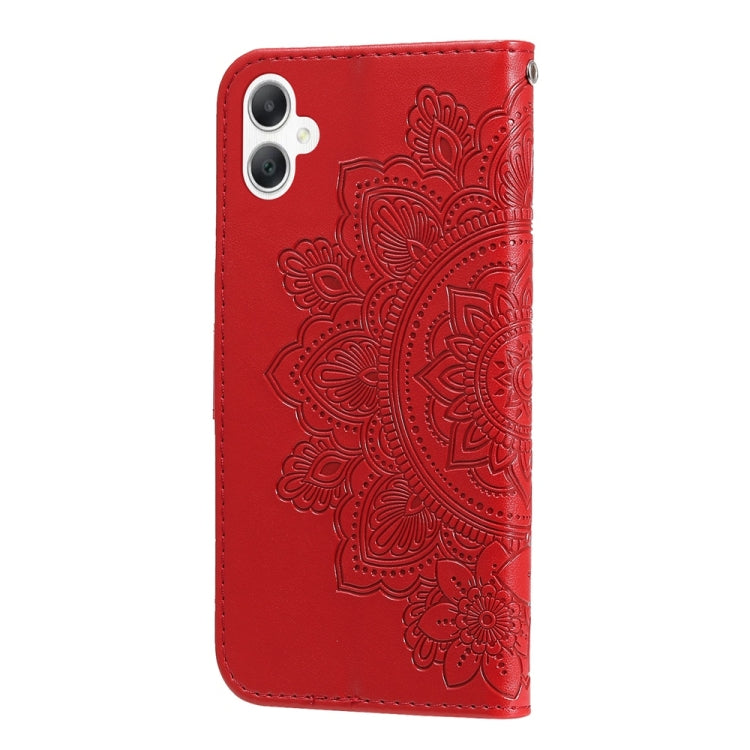 For Galaxy A06 4G / 5G Seven-petal Flowers Embossing Leather Phone Case