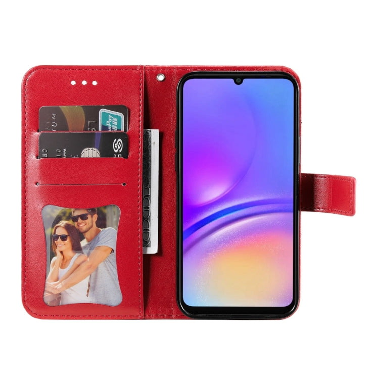 For Galaxy A06 4G / 5G Seven-petal Flowers Embossing Leather Phone Case