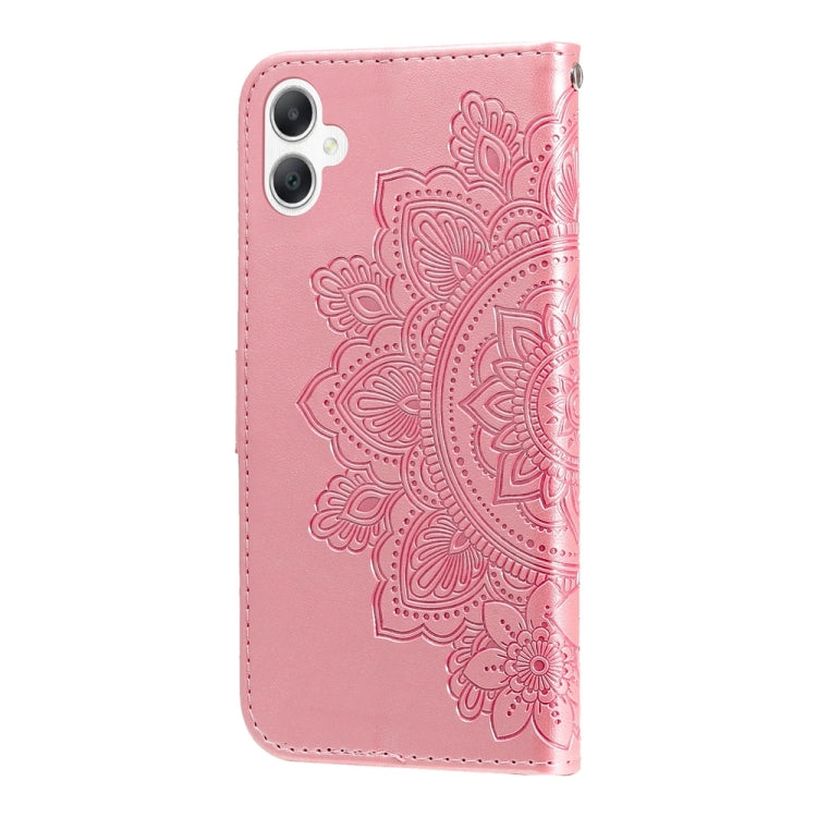 For Galaxy A06 4G / 5G Seven-petal Flowers Embossing Leather Phone Case