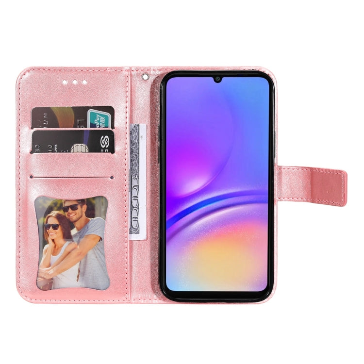 For Galaxy A06 4G / 5G Seven-petal Flowers Embossing Leather Phone Case