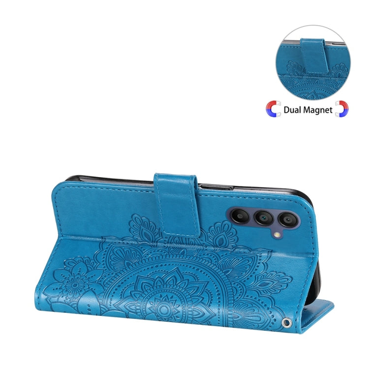For Galaxy A17 / A26 / A16 5G Seven-petal Flowers Embossing Leather Phone Case