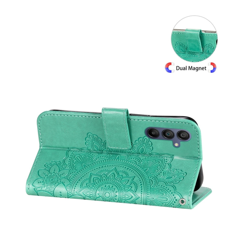 For Galaxy A17 / A26 / A16 5G Seven-petal Flowers Embossing Leather Phone Case
