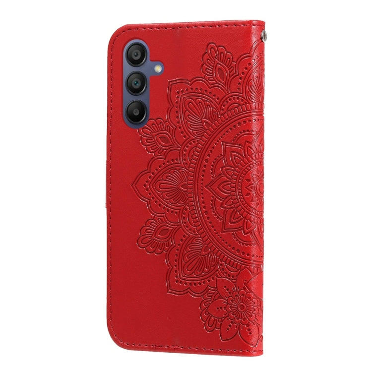 For Galaxy A17 / A26 / A16 5G Seven-petal Flowers Embossing Leather Phone Case