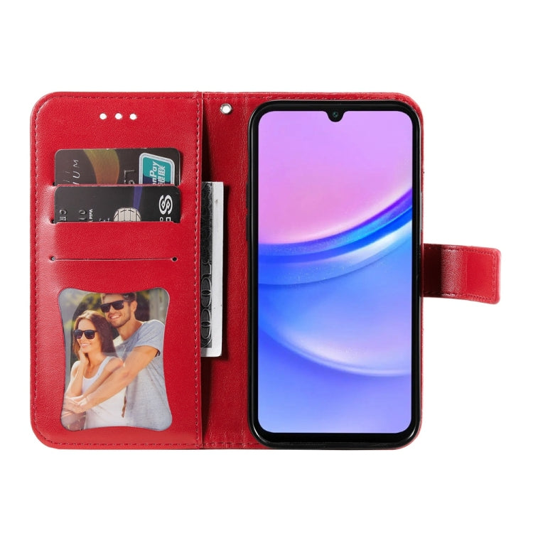 For Galaxy A17 / A26 / A16 5G Seven-petal Flowers Embossing Leather Phone Case