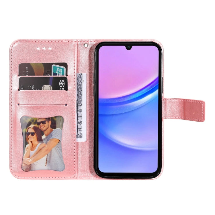 For Galaxy A17 / A26 / A16 5G Seven-petal Flowers Embossing Leather Phone Case