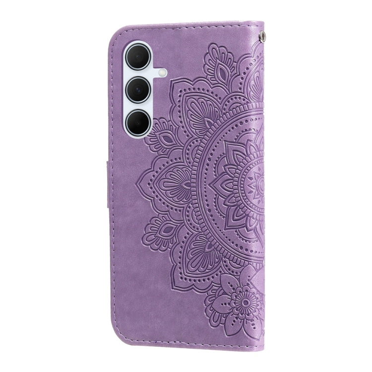 For Galaxy A36 5G / A56 5G Seven-petal Flowers Embossing Leather Phone Case