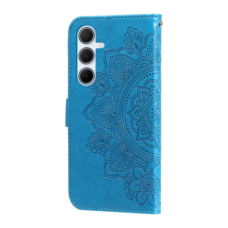 For Galaxy A36 5G / A56 5G Seven-petal Flowers Embossing Leather Phone Case