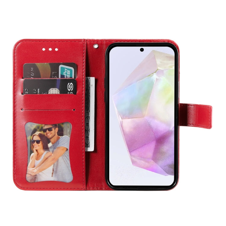 For Galaxy A36 5G / A56 5G Seven-petal Flowers Embossing Leather Phone Case