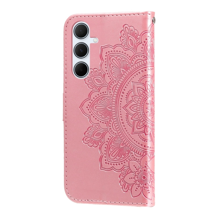 For Galaxy A36 5G / A56 5G Seven-petal Flowers Embossing Leather Phone Case
