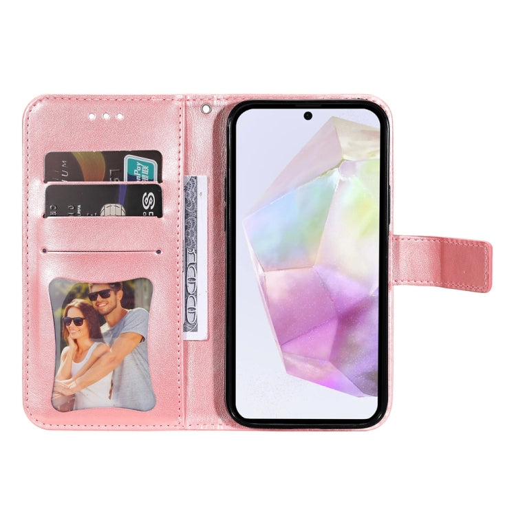 For Galaxy A36 5G / A56 5G Seven-petal Flowers Embossing Leather Phone Case