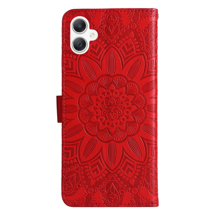 For Galaxy A06 4G / 5G Embossed Sunflower Leather Phone Case