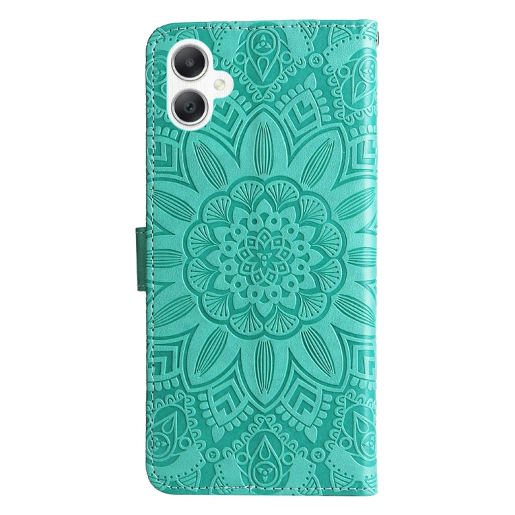 For Galaxy A06 4G / 5G Embossed Sunflower Leather Phone Case